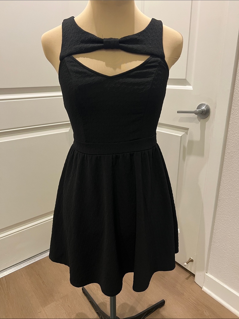 Material Girl Black Bra with Pink Logo Stitching